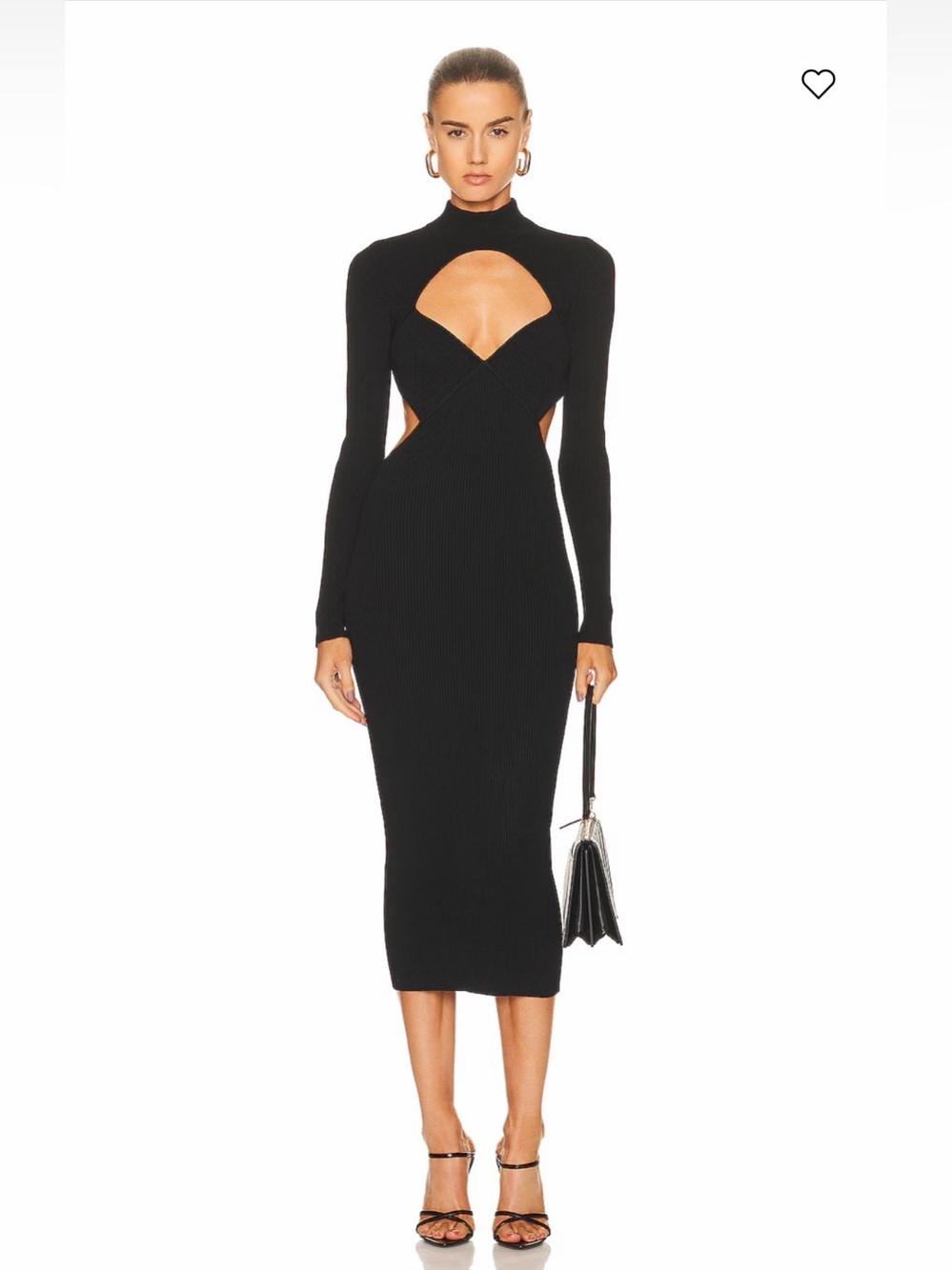 NWT Fleur du Mal Knit Cross Back Midi Dress